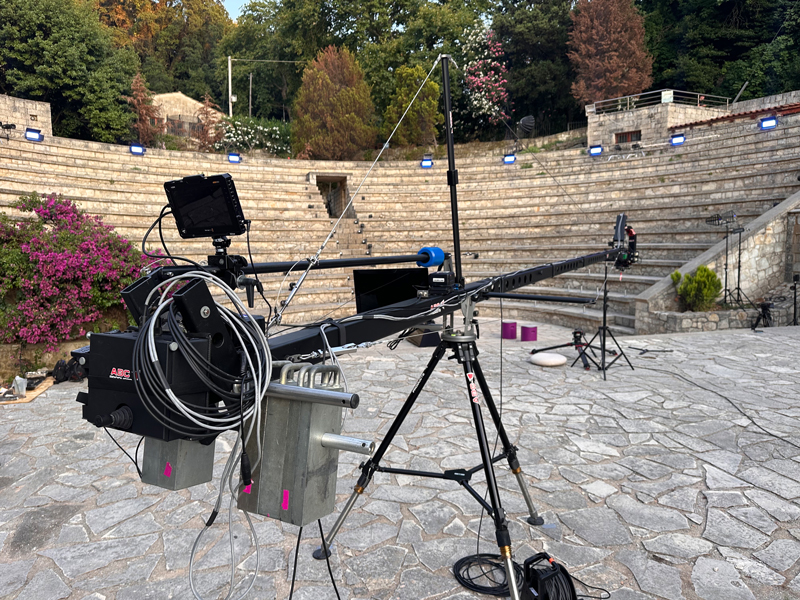 Kamerakran im Amphitheater